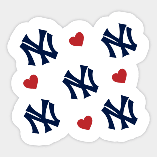 Yankees all over print Sticker